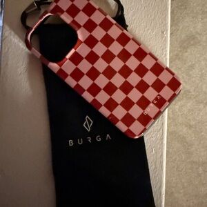 Burga Red Checkered iPhone 13 Pro Case